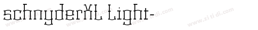 schnyderXL Light字体转换